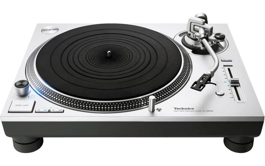 2 Platines Vinyles Technics MK2 (SL-1200) D'occasion - Entraînement Direct, Grises