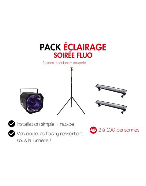 Location pack soirée fluo à Lyon