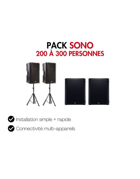 Location pack sono pour soirée de 200 à 300 personnes sur Lyon