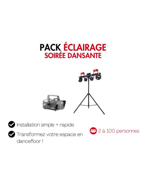 Location pack lumière et effets pour soirée dansante sur Lyon