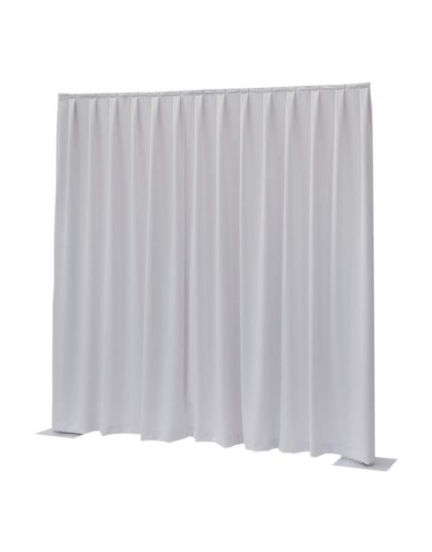 Location de rideau blanc pour kit fond de scène cloisonnage - séparation réglable