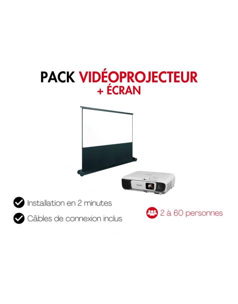 Location pack vidéoprojecteur et écran pour soirée privée à Lyon