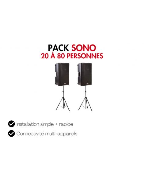 Location pack sono pour soirée de 20 à 80 personnes sur Lyon