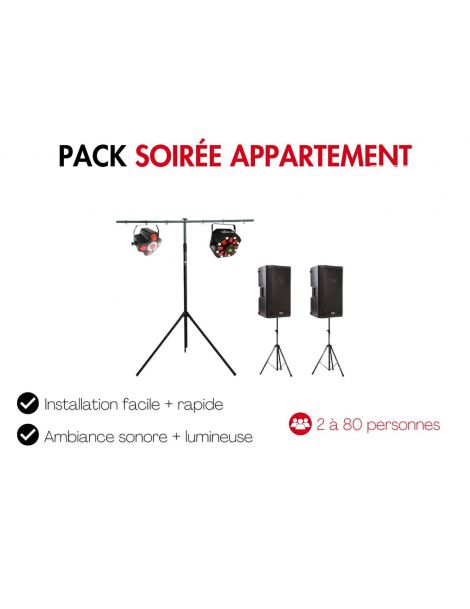 Location pack sono et lumière pour soirée appartement sur Lyon
