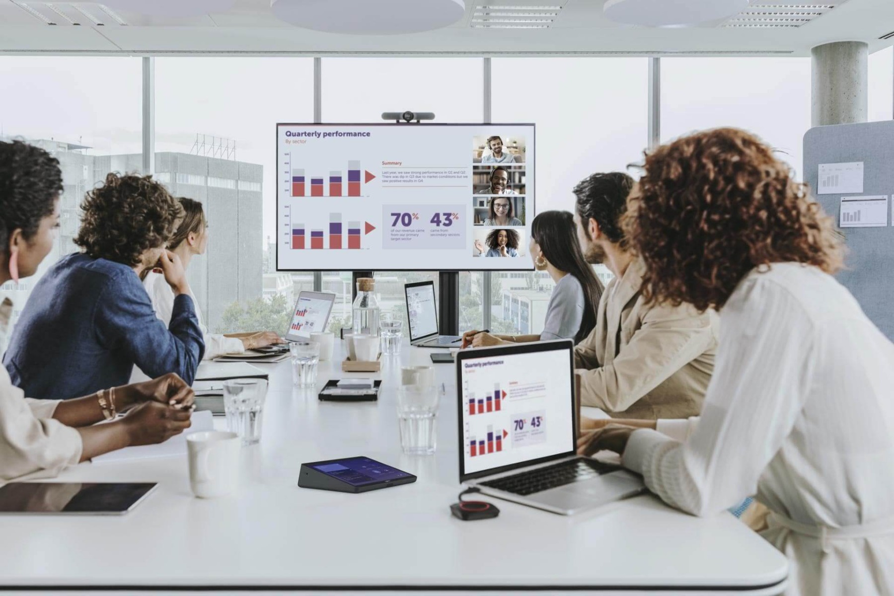 Utilisation du ClikShare Barco dans une salle de réunion