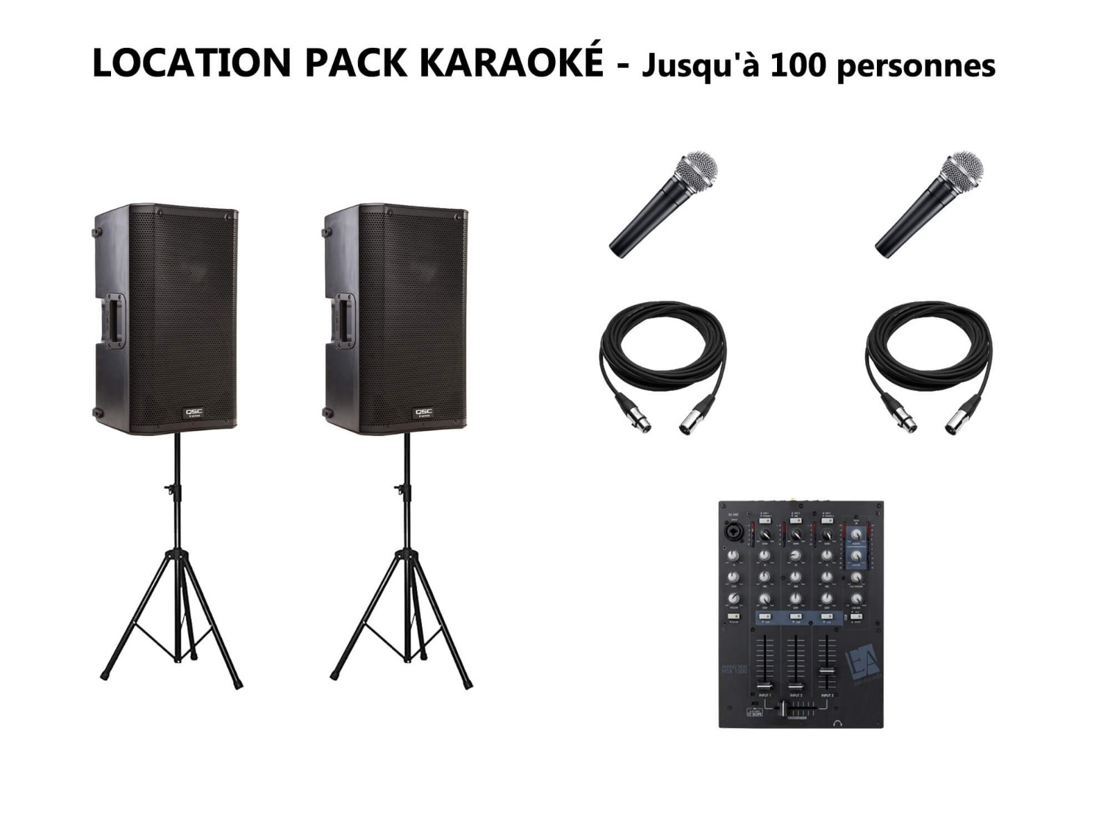 Location d'un pack karaoké pour 100 personnes