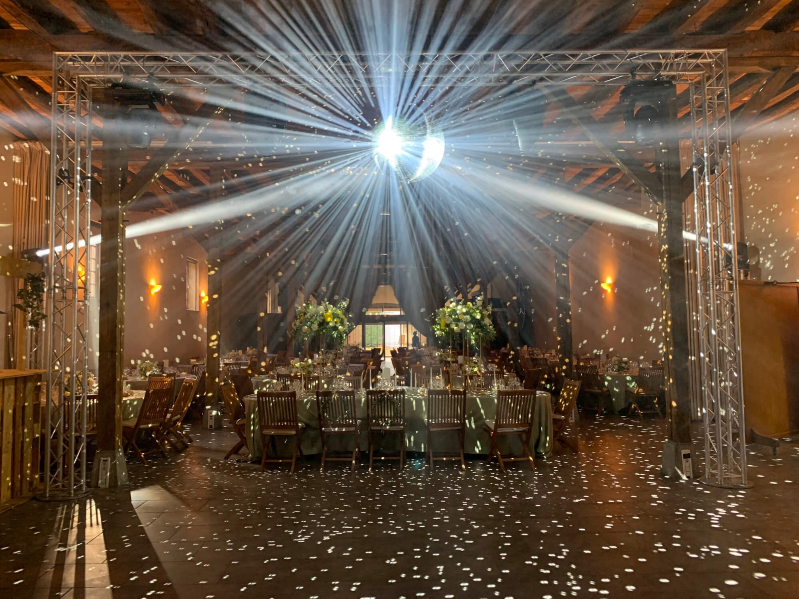 Prestation technique - Mariage au Château de Pizay