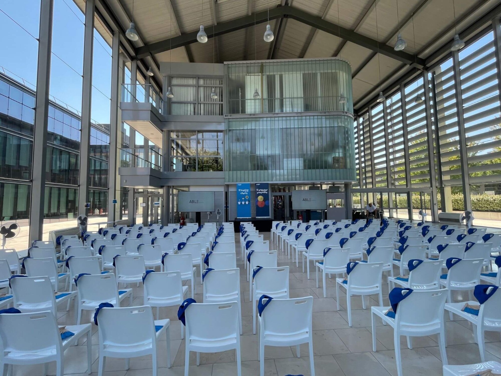 Installation technique pour une conférence CEGID à Lyon