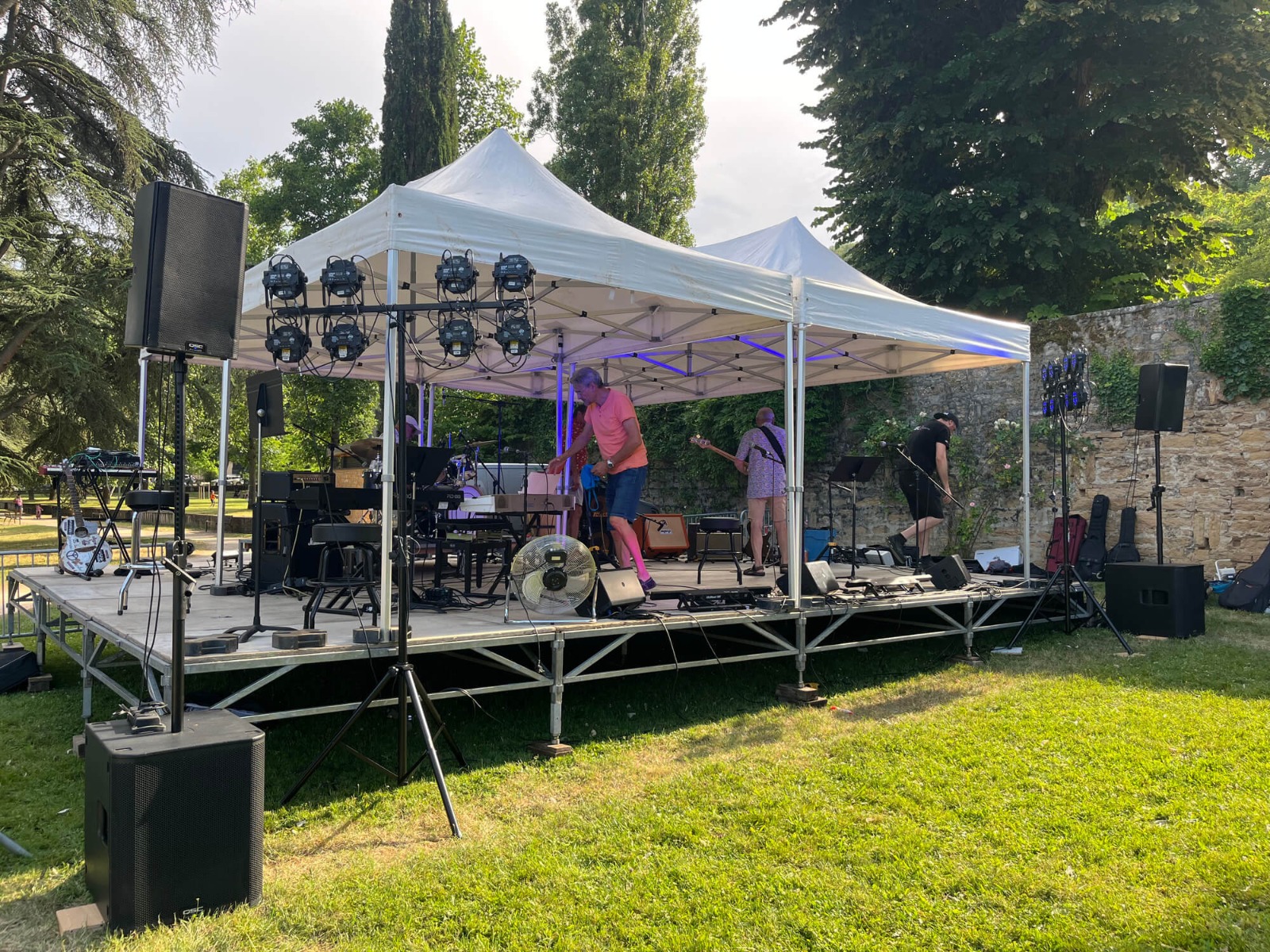 Installation technique réalisée par ABLE events pour la Fête de la Musique 2026 à Albigny-sur-Saône.