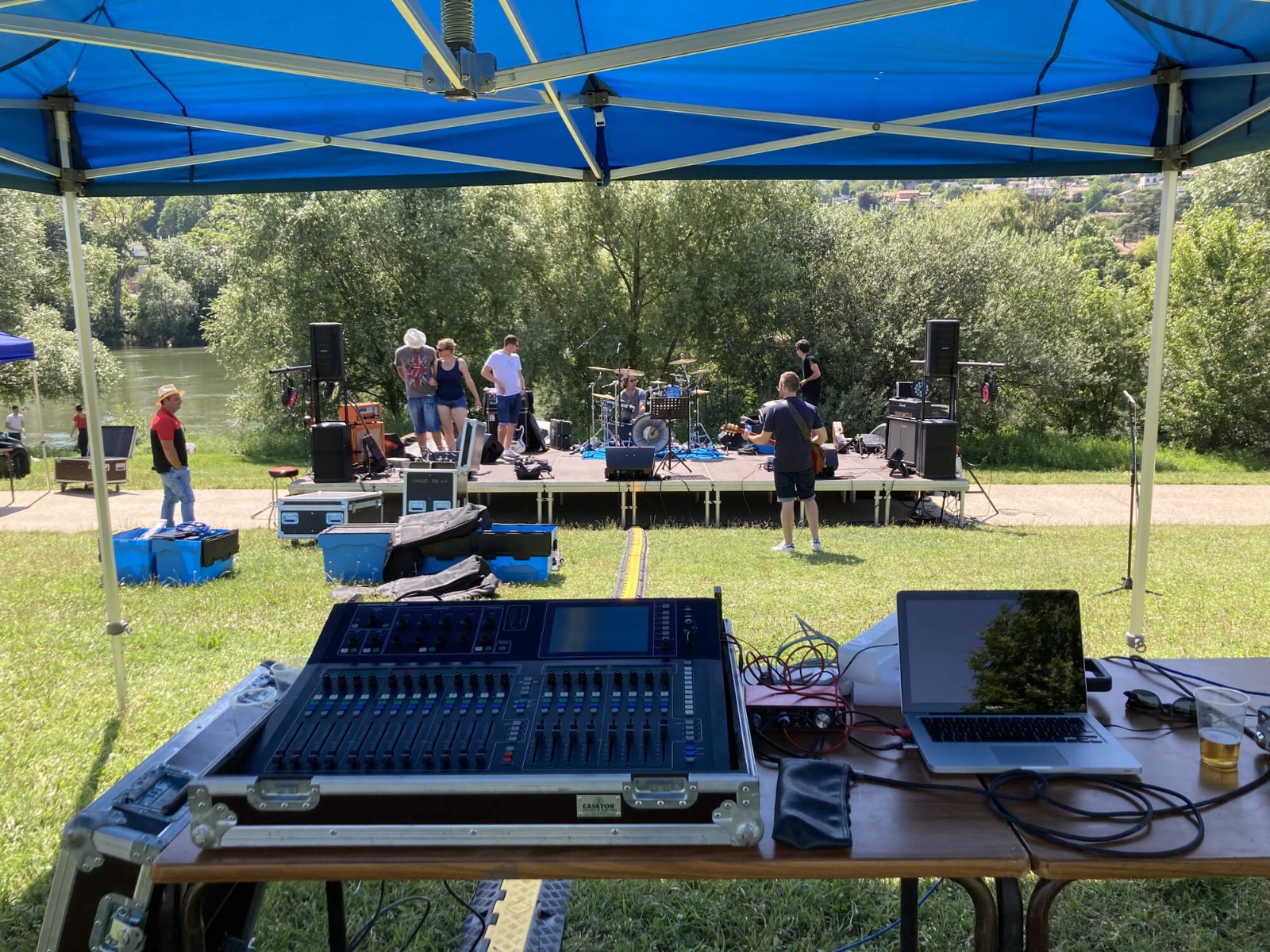 Concert à Lyon avec la console GLD80 pour réglage lumière